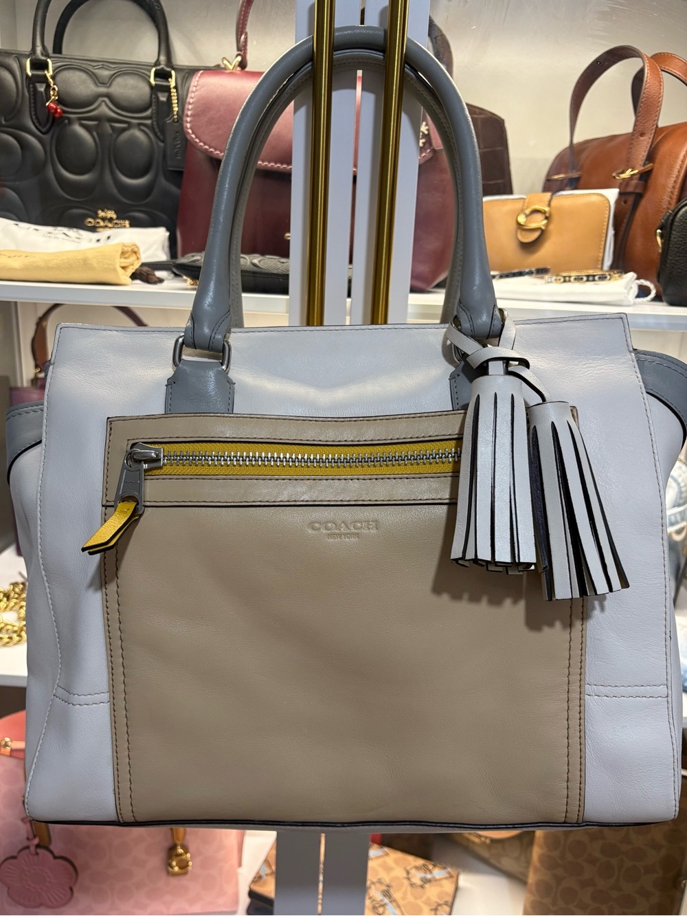 COACH 🤍 Coach Legacy Colorblock Candace Carryall #19909